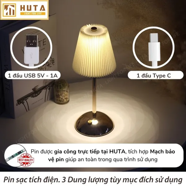 Đèn Bàn Led Quầy Bar, Nhà Hàng HUTA Light For Life mã RESBED5 Cao Cấp
