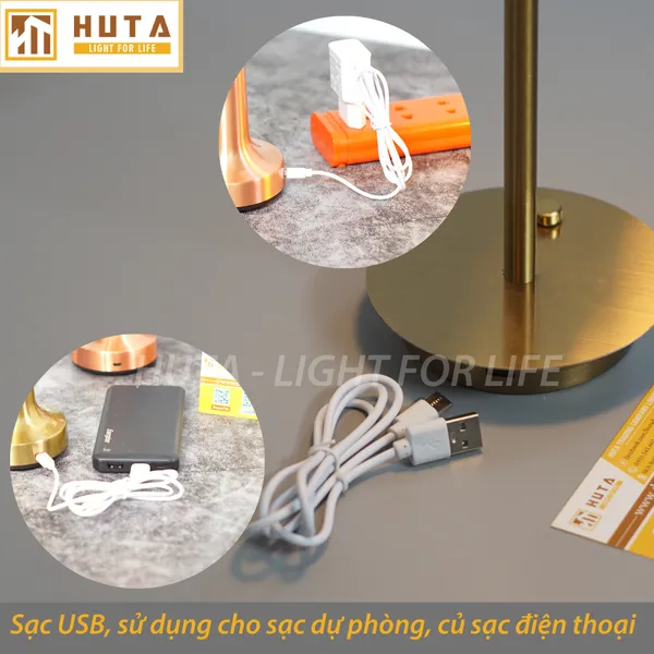 Đèn Bàn Led Quầy Bar, Quán Bar, Nhà Hàng Pin Sạc Tích Điện Mã RESSEN