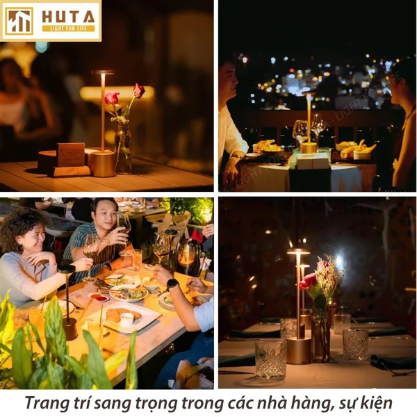 Đèn Bàn Led Quầy Bar, Quán Bar, Nhà Hàng Pin Sạc Tích Điện Mã AL1