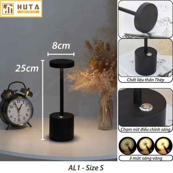 Đèn Bàn Led Quầy Bar, Quán Bar, Nhà Hàng Pin Sạc Tích Điện Mã AL1