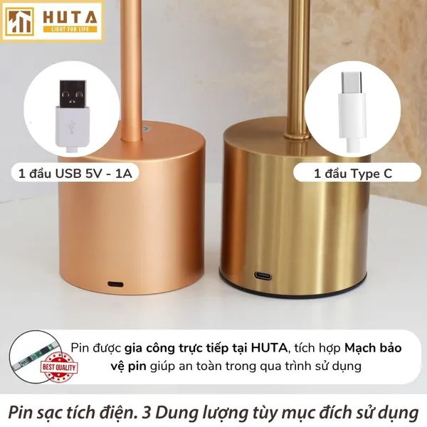 Đèn Bàn Led Quầy Bar, Quán Bar, Nhà Hàng Pin Sạc Tích Điện Mã AL1