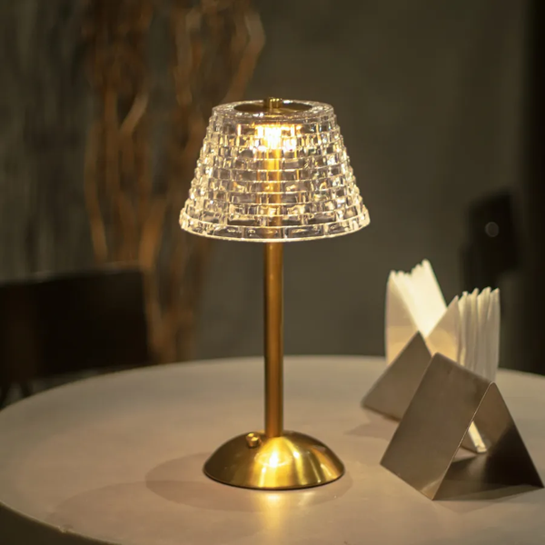 Đèn Bàn Decor HUTA Light For Life RESBED3 Cảm Ứng Tích Điện, Điều Chỉnh Ánh Sáng Vàng