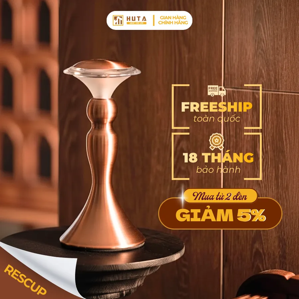 Đèn Bàn Pin Sạc HUTA Light For Life RESCUP Điều Chỉnh Độ Sáng, Kim Loại Sơn Tĩnh Điện, Thiết Kế Hiện Đại