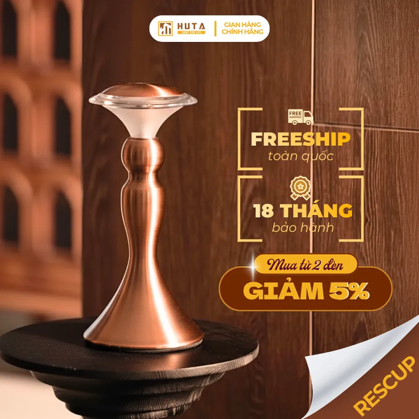 Đèn Bàn Pin Sạc HUTA Light For Life RESCUP Điều Chỉnh Độ Sáng, Kim Loại Sơn Tĩnh Điện, Thiết Kế Hiện Đại