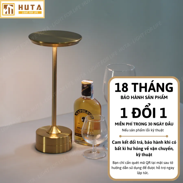 Đèn Bàn Trang Trí HUTA Light For Life AL3 Điều Chỉnh Độ Sáng, Chạm Cảm Ứng, Bảo Hành 18 Tháng