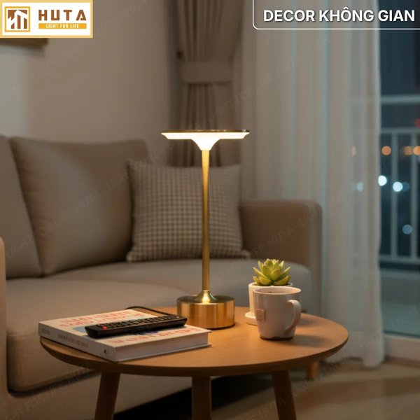 Đèn Bàn Trang Trí HUTA Light For Life AL3 Điều Chỉnh Độ Sáng, Chạm Cảm Ứng, Bảo Hành 18 Tháng
