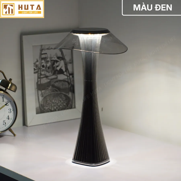 Đèn Bàn Pin Sạc HUTA Light For Life ET1 Kim Loại Sơn Tĩnh Điện, Bảo Hành 18 Tháng