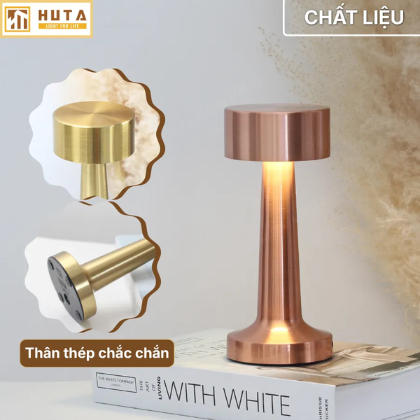 Đèn Bàn Cảm Ứng Hiện Đại HUTA Light For Life RESTRU Chạm Cảm Ứng, Kim Loại Sơn Tĩnh Điện