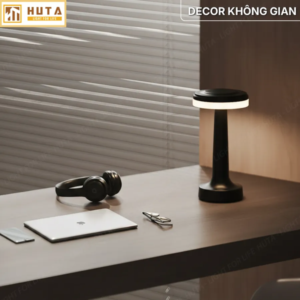 Đèn Bàn Trang Trí HUTA Light For Life RESDIA1 Điều Chỉnh Độ Sáng, Chạm Cảm Ứng, Bảo Hành 18 Tháng