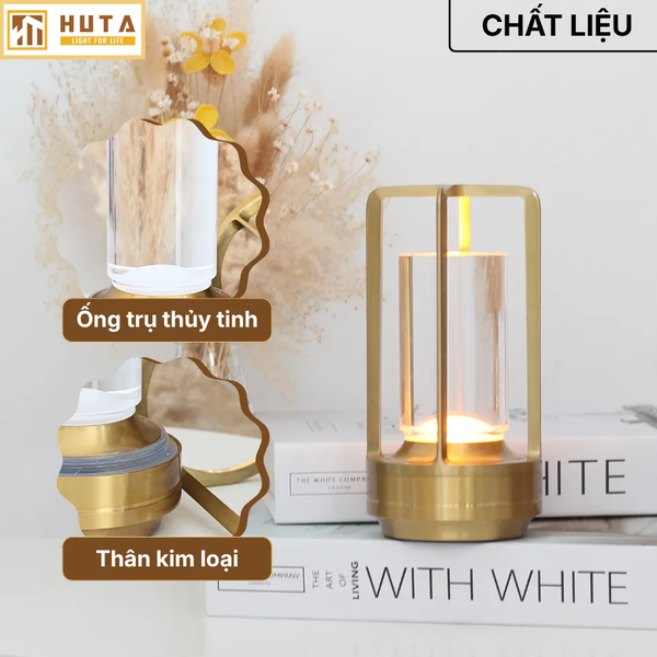 Đèn Bàn Trang Trí HUTA Light For Life RESNEN Điều Chỉnh Độ Sáng, Kim Loại Sơn Tĩnh Điện, Thiết Kế Hiện Đại