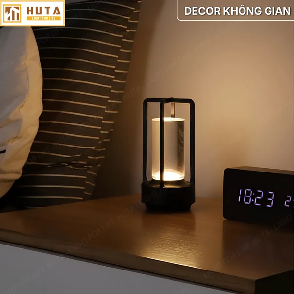 Đèn Bàn Trang Trí HUTA Light For Life RESNEN Điều Chỉnh Độ Sáng, Kim Loại Sơn Tĩnh Điện, Thiết Kế Hiện Đại
