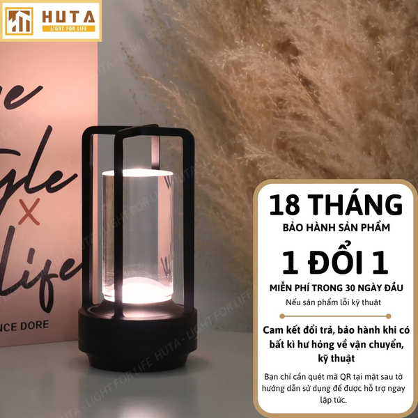 Đèn Bàn Trang Trí HUTA Light For Life RESNEN Điều Chỉnh Độ Sáng, Kim Loại Sơn Tĩnh Điện, Thiết Kế Hiện Đại