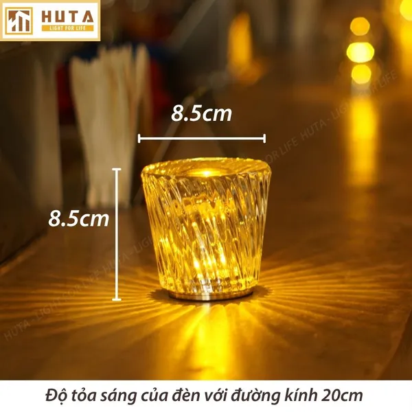 Đèn Bàn Led Quầy Bar, Quán Bar, Nhà Hàng Pin Sạc Tích Điện Mã PLCOC