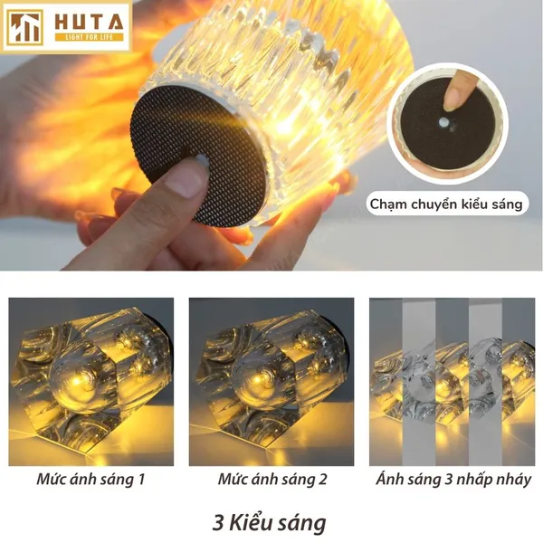 Đèn Bàn Led Quầy Bar, Quán Bar, Nhà Hàng Pin Sạc Tích Điện Mã PLCOC