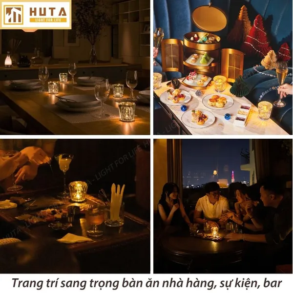 Đèn Bàn Led Quầy Bar, Quán Bar, Nhà Hàng Pin Sạc Tích Điện Mã PLCOC