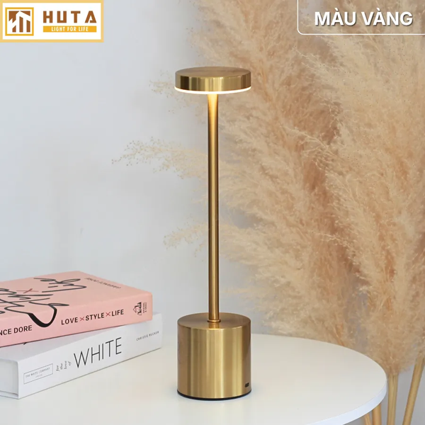Đèn Bàn Pin Sạc HUTA Light For Life AL1 Thép Điều Chỉnh Độ Sáng, Thiết Kế Hiện Đại