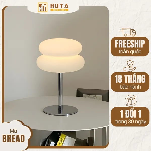 Đèn Bàn Trang Trí HUTA Light For Life BREAD Decor Phòng, Điều Chỉnh Độ Sáng Linh Hoạt