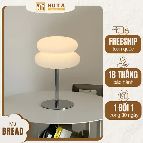 Đèn Bàn Trang Trí HUTA Light For Life BREAD Decor Phòng, Điều Chỉnh Độ Sáng Linh Hoạt