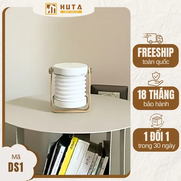 Đèn Bàn LED HUTA Light For Life DS01 Đổi Kiểu Đa Dạng, Tăng Giảm 3 Mức Sáng, Decor Trang Trí