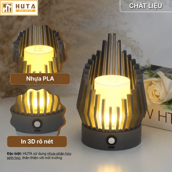 Đèn Decor In 3D Huta Light For Life Khởi Sắc Trang Trí Bàn Làm Việc, Góc Nhỏ Phòng Ngủ