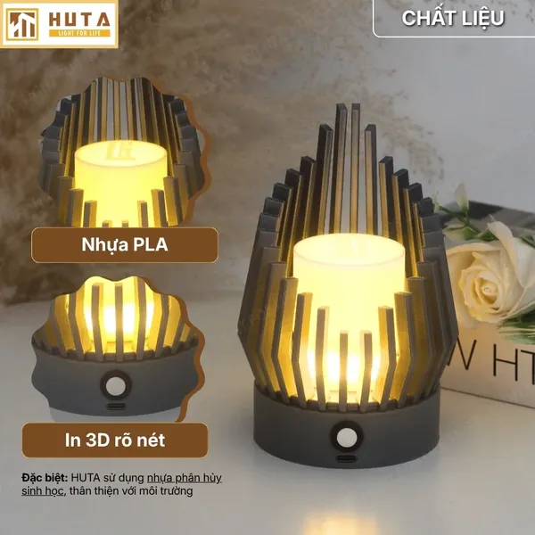 Đèn Decor In 3D Huta Light For Life Khởi Sắc Trang Trí Bàn Làm Việc, Góc Nhỏ Phòng Ngủ
