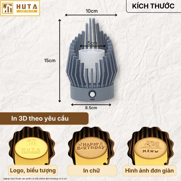 Đèn Decor In 3D Huta Light For Life Khởi Sắc Trang Trí Bàn Làm Việc, Góc Nhỏ Phòng Ngủ