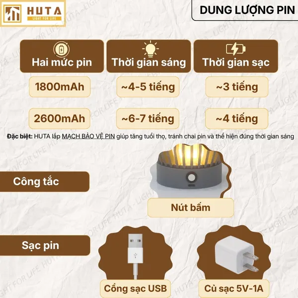 Đèn Decor In 3D Huta Light For Life Khởi Sắc Trang Trí Bàn Làm Việc, Góc Nhỏ Phòng Ngủ