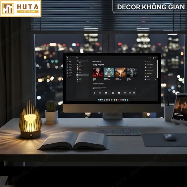 Đèn Decor In 3D Huta Light For Life Khởi Sắc Trang Trí Bàn Làm Việc, Góc Nhỏ Phòng Ngủ