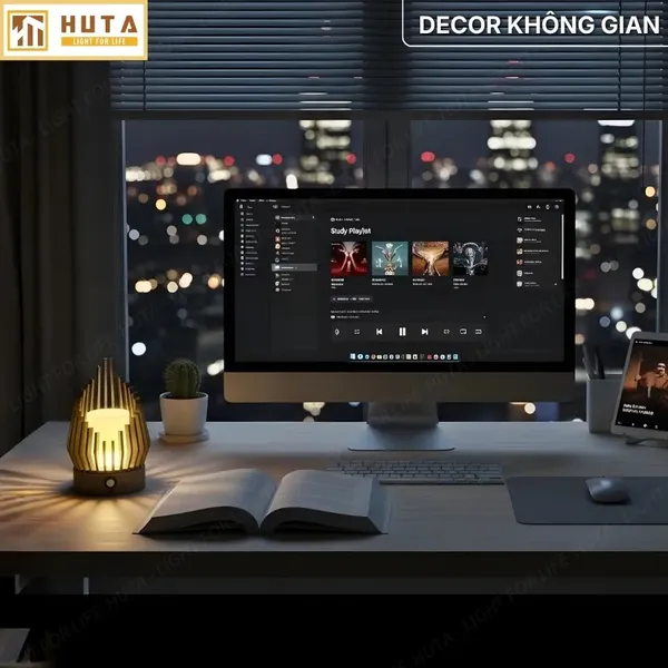 Đèn Decor In 3D Huta Light For Life Khởi Sắc Trang Trí Bàn Làm Việc, Góc Nhỏ Phòng Ngủ