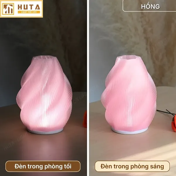 Đèn Decor In 3D HUTA Light For Life SÓNG Điều Chỉnh Ánh Sáng, Decor Không Gian
