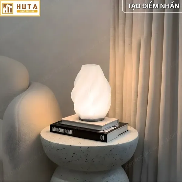 Đèn Decor In 3D HUTA Light For Life SÓNG Điều Chỉnh Ánh Sáng, Decor Không Gian