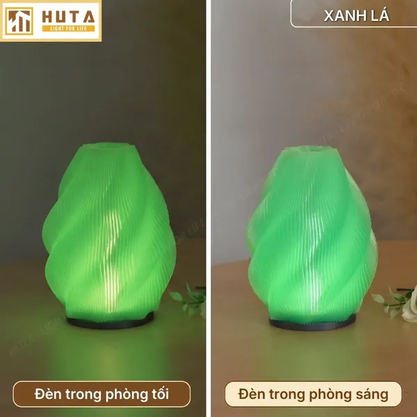 Đèn Decor In 3D HUTA Light For Life SÓNG Điều Chỉnh Ánh Sáng, Decor Không Gian