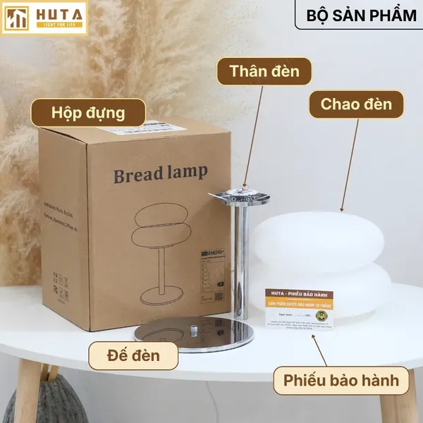 Đèn Bàn Trang Trí HUTA Light For Life BREAD Decor Phòng, Điều Chỉnh Độ Sáng Linh Hoạt