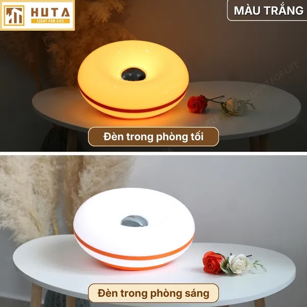 Đèn Bàn Trang Trí HUTA Light For Life DONUT Phong Cách Hiện Đại, Decor Phòng, Điều Chỉnh Độ Sáng