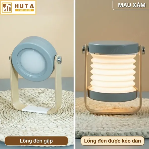 Đèn Bàn Đọc Sách HUTA Light For Life DS1 Đổi Kiểu Đa Dạng, Tăng Giảm 3 Mức Sáng, Decor Trang Trí