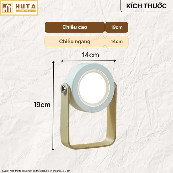 Đèn Bàn LED HUTA Light For Life DS01 Đổi Kiểu Đa Dạng, Tăng Giảm 3 Mức Sáng, Decor Trang Trí