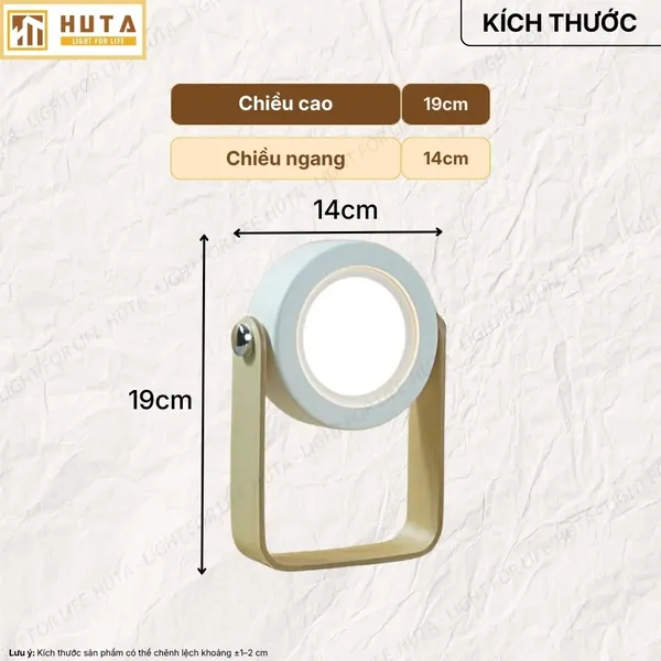 Đèn Bàn Đọc Sách HUTA Light For Life DS1 Đổi Kiểu Đa Dạng, Tăng Giảm 3 Mức Sáng, Decor Trang Trí