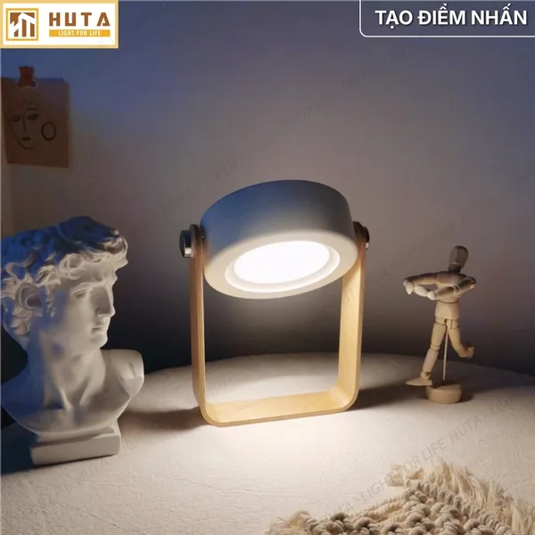 Đèn Bàn LED HUTA Light For Life DS01 Đổi Kiểu Đa Dạng, Tăng Giảm 3 Mức Sáng, Decor Trang Trí