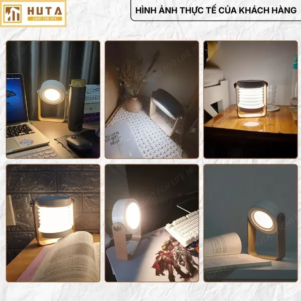 Đèn Bàn Đọc Sách HUTA Light For Life DS1 Đổi Kiểu Đa Dạng, Tăng Giảm 3 Mức Sáng, Decor Trang Trí