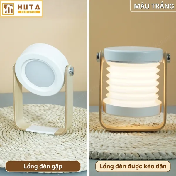 Đèn Bàn LED HUTA Light For Life DS01 Đổi Kiểu Đa Dạng, Tăng Giảm 3 Mức Sáng, Decor Trang Trí