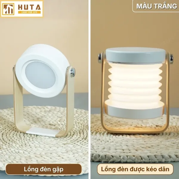 Đèn Bàn Đọc Sách HUTA Light For Life DS1 Đổi Kiểu Đa Dạng, Tăng Giảm 3 Mức Sáng, Decor Trang Trí