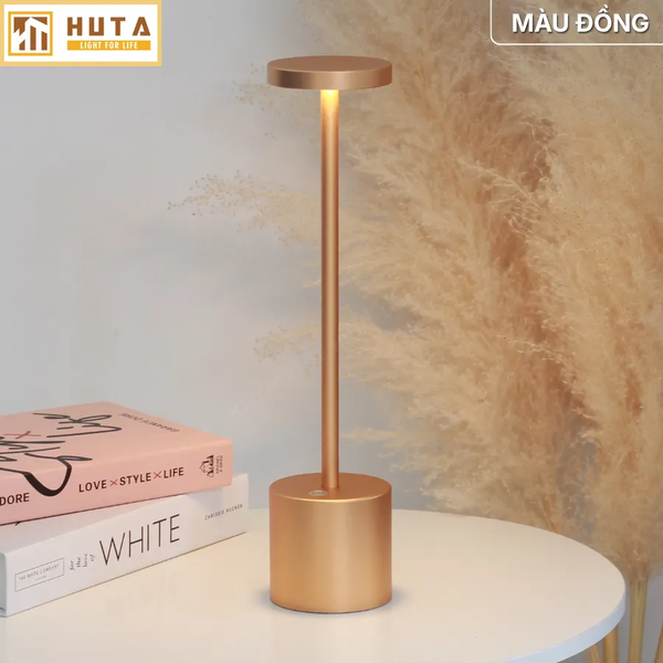 Đèn Bàn Pin Sạc HUTA Light For Life AL1 Nhôm Điều Chỉnh Độ Sáng, Thiết Kế Hiện Đại