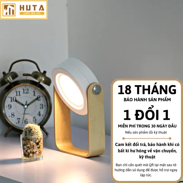 Đèn Bàn LED HUTA Light For Life DS01 Đổi Kiểu Đa Dạng, Tăng Giảm 3 Mức Sáng, Decor Trang Trí