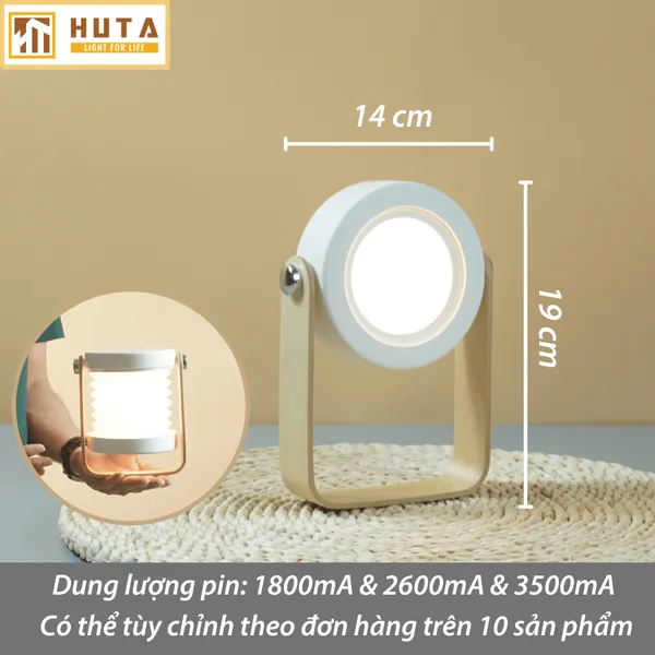 Đèn Bàn LED HUTA Light For Life DS01 Đổi Kiểu Đa Dạng, Tăng Giảm 3 Mức Sáng, Decor Trang Trí