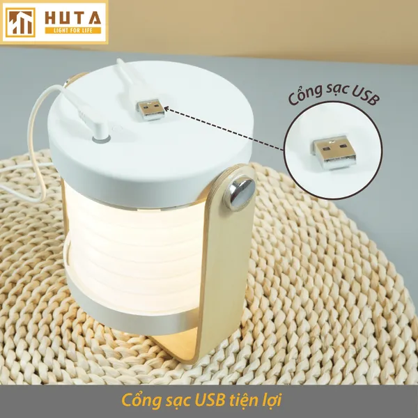 Đèn Bàn LED HUTA Light For Life DS01 Đổi Kiểu Đa Dạng, Tăng Giảm 3 Mức Sáng, Decor Trang Trí