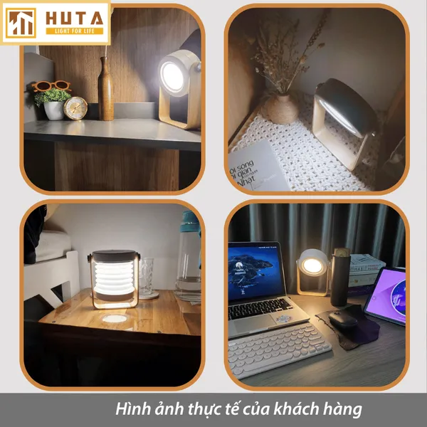Đèn Bàn LED HUTA Light For Life DS01 Đổi Kiểu Đa Dạng, Tăng Giảm 3 Mức Sáng, Decor Trang Trí