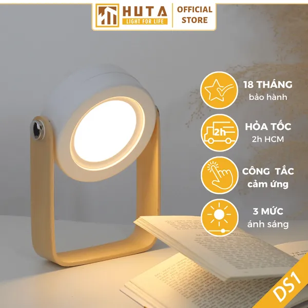 Đèn Bàn LED HUTA Light For Life DS01 Đổi Kiểu Đa Dạng, Tăng Giảm 3 Mức Sáng, Decor Trang Trí