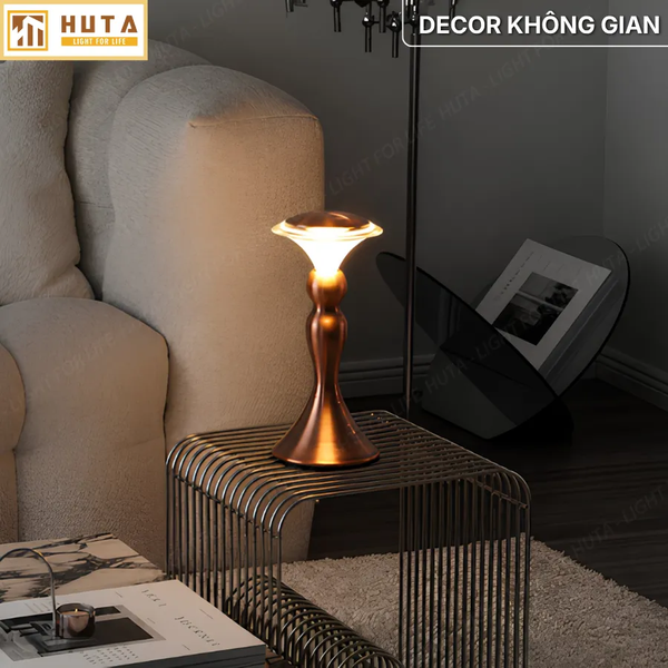 Đèn Bàn Pin Sạc HUTA Light For Life RESCUP Điều Chỉnh Độ Sáng, Kim Loại Sơn Tĩnh Điện, Thiết Kế Hiện Đại