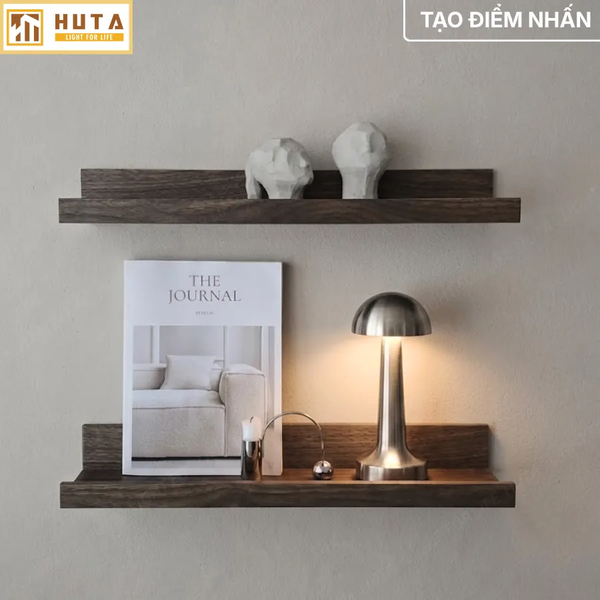 Đèn Bàn Trang Trí HUTA Light For Life RESNON Pin Sạc Tích Điện, Kim Loại Sơn Tĩnh Điện