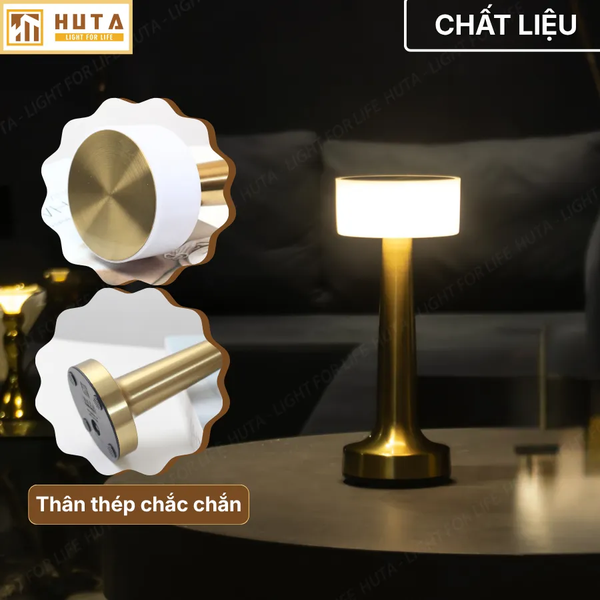 Đèn Bàn Trang Trí HUTA Light For Life RESTA Chạm Cảm Ứng, Điều Chỉnh Độ Sáng, Bảo Hành 18 Tháng